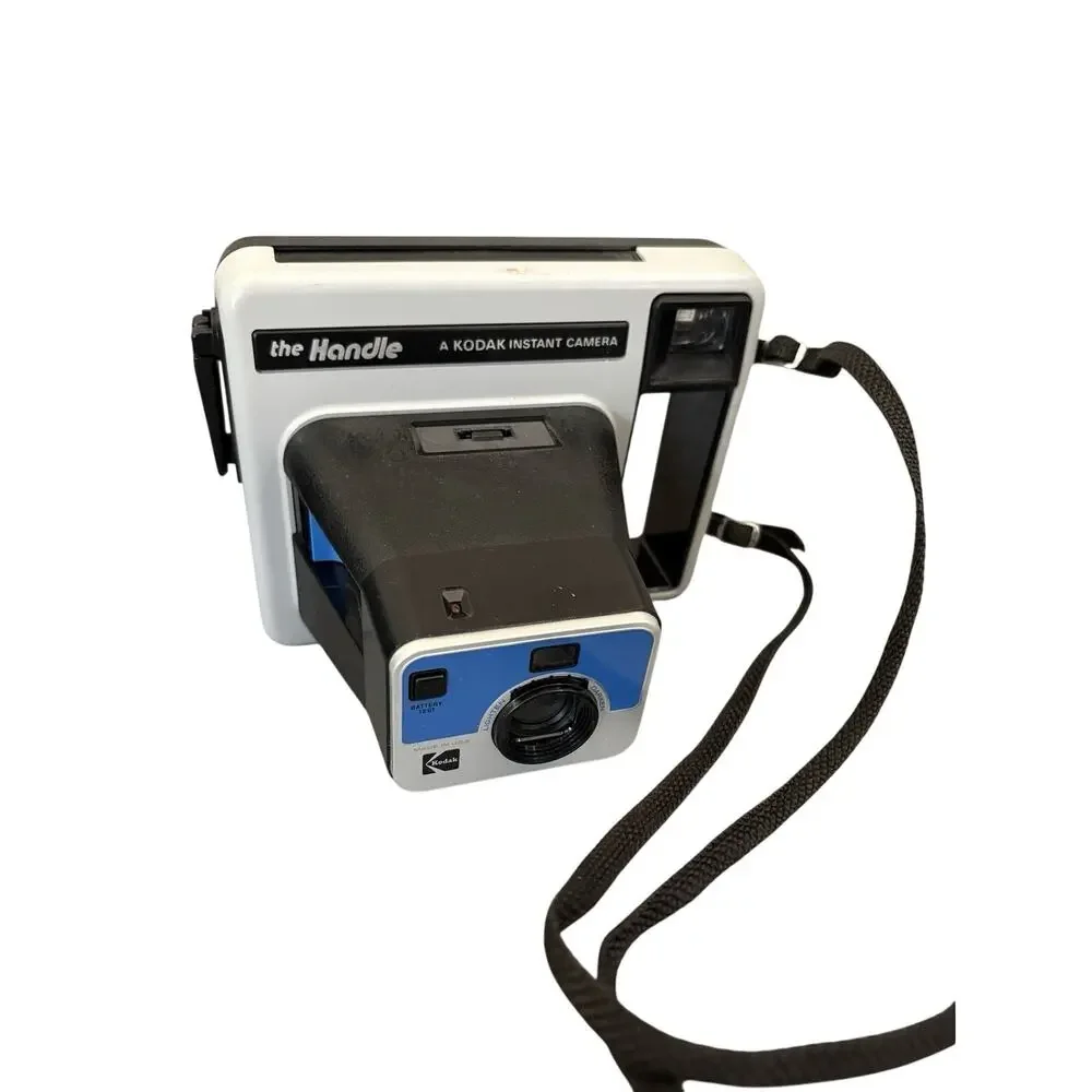 Vintage Kodak “The Handle” Instant Camera w/ Original Case 1970s PR144-10